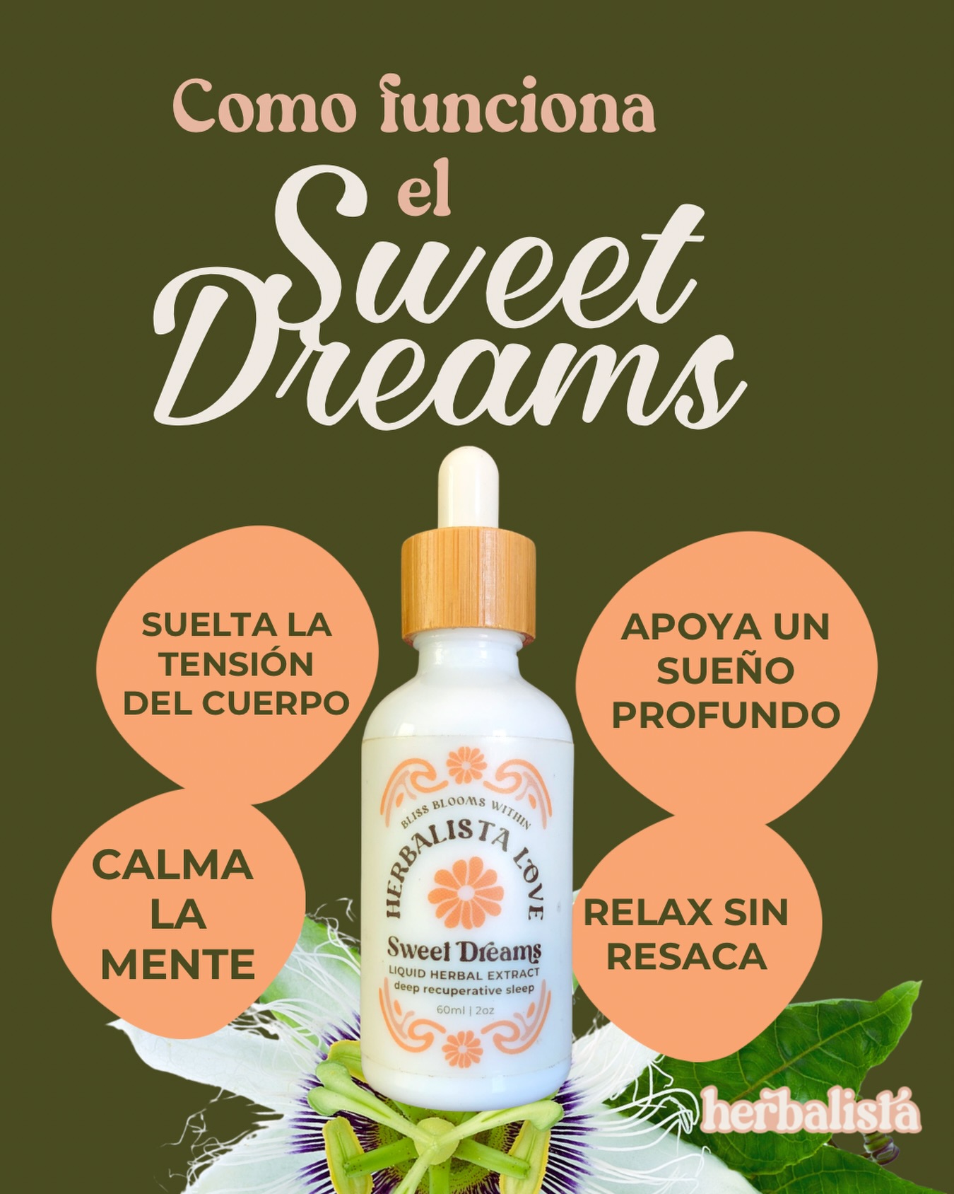 Guarda este post y compártelo con tu amigo@ que sufre de insomnio, 

porque si no estás durmiendo bien, hay que entender por qué.

El sueño no es solo descansar…
es tu sistema nervioso soltando lo que no ha podido soltar en el día.

Cuando el cuerpo sigue en tensión,
cuando la mente no se apaga,
cuando te despiertas en la noche…
no es falta de sueño, es falta de apoyo.

Sweet Dreams trabaja ahí 👇

Plantas clave:
• Pasiflora — sobrepensamiento, despertares, inquietud
• Skullcap (Scutellaria) — tensión nerviosa, irritabilidad, agotamiento
• Kava kava — relajación muscular, ansiedad física, soltar profundo
• Lavanda — calma mental, ansiedad suave, equilibrio
• Manzanilla — digestión, calma, inflamación

Resultado:
• cuerpo suelto
• mente en calma
• sueño profundo

No es knock-out.
Es regulación real.

Si no sabes cuál necesitas,
o sientes que tienes más de un tipo de insomnio,
se pueden trabajar en conjunto 🌿

Pasa por la botica,
ordena online para envíos a toda RD
o escríbeme por DM y te ayudo ✨

#SueñoNatural #DormirMejor #SistemaNervioso #Herbalismo #RepublicaDominicana